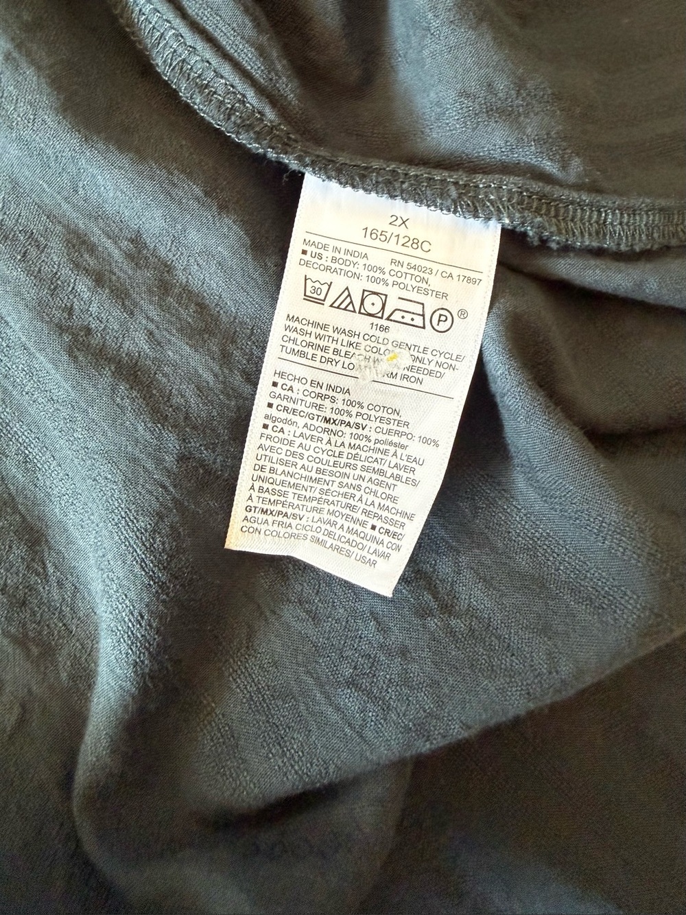 Old Navy Maxi Dress Crochet Bodice Dark Teal Sz 2X - Picture 5 of 9